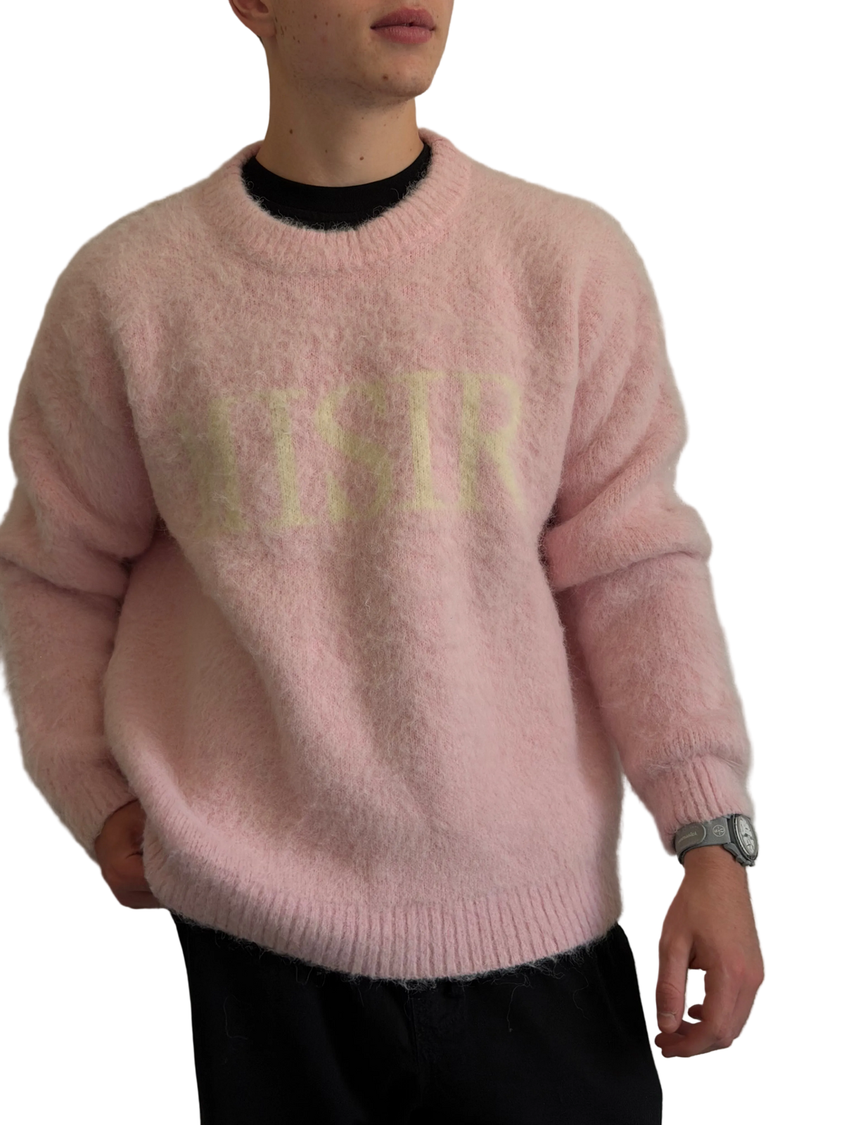 Le pull Rose – pull rose pastel MISIR, vue 3 sur 6