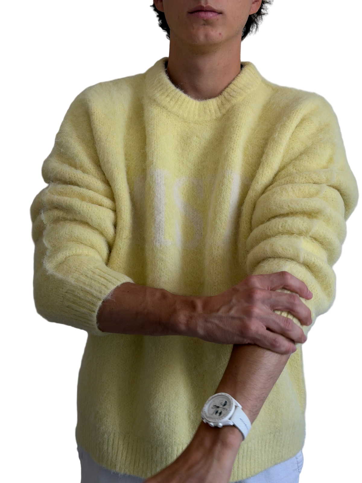 The Marigold Sweater – pastel yellow MISIR sweater, view 6 of 7