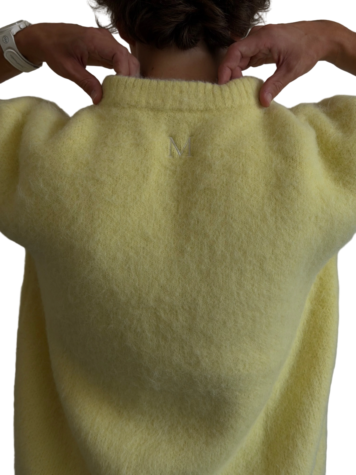 The Marigold Sweater – pastel yellow MISIR sweater, view 7 of 7