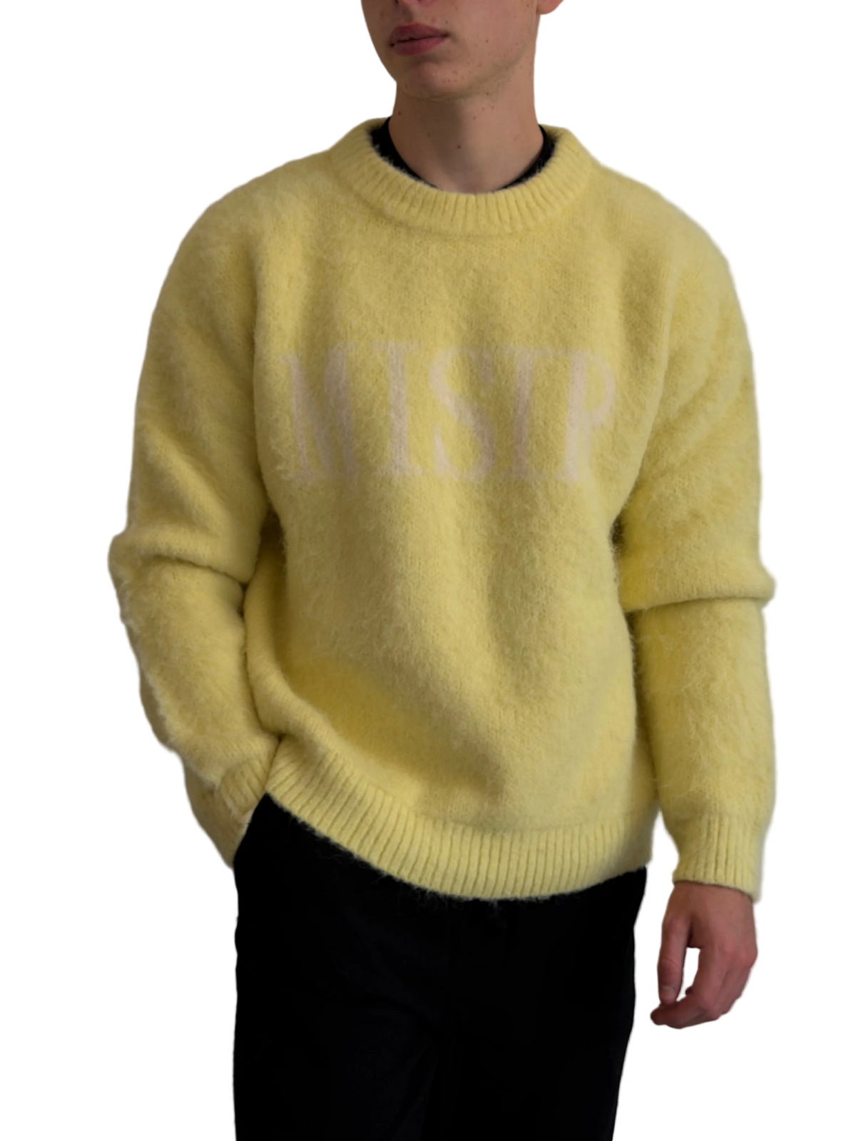 The Marigold Sweater – pastel yellow MISIR sweater, view 2 of 7