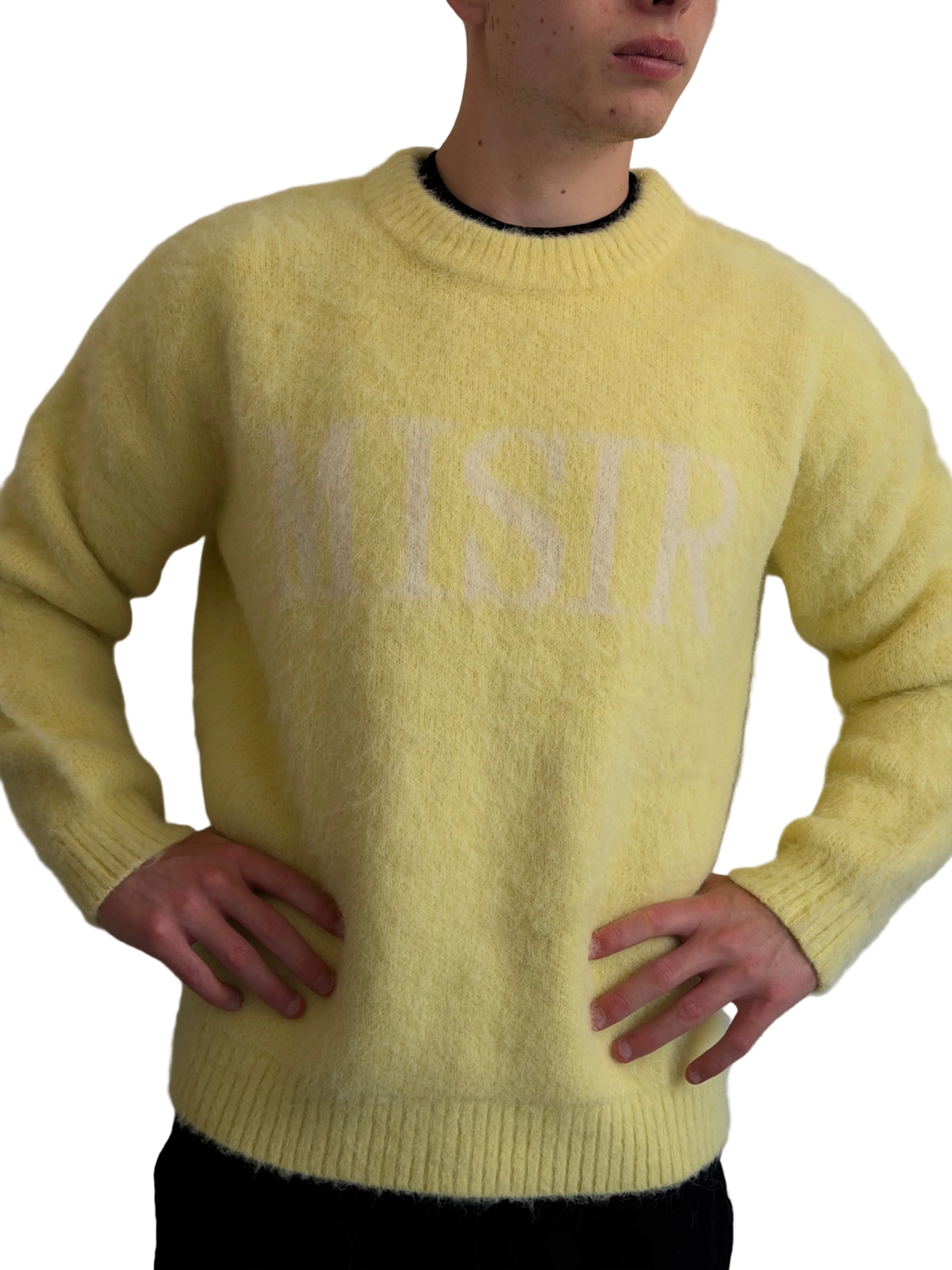 The Marigold Sweater – pastel yellow MISIR sweater, view 4 of 7